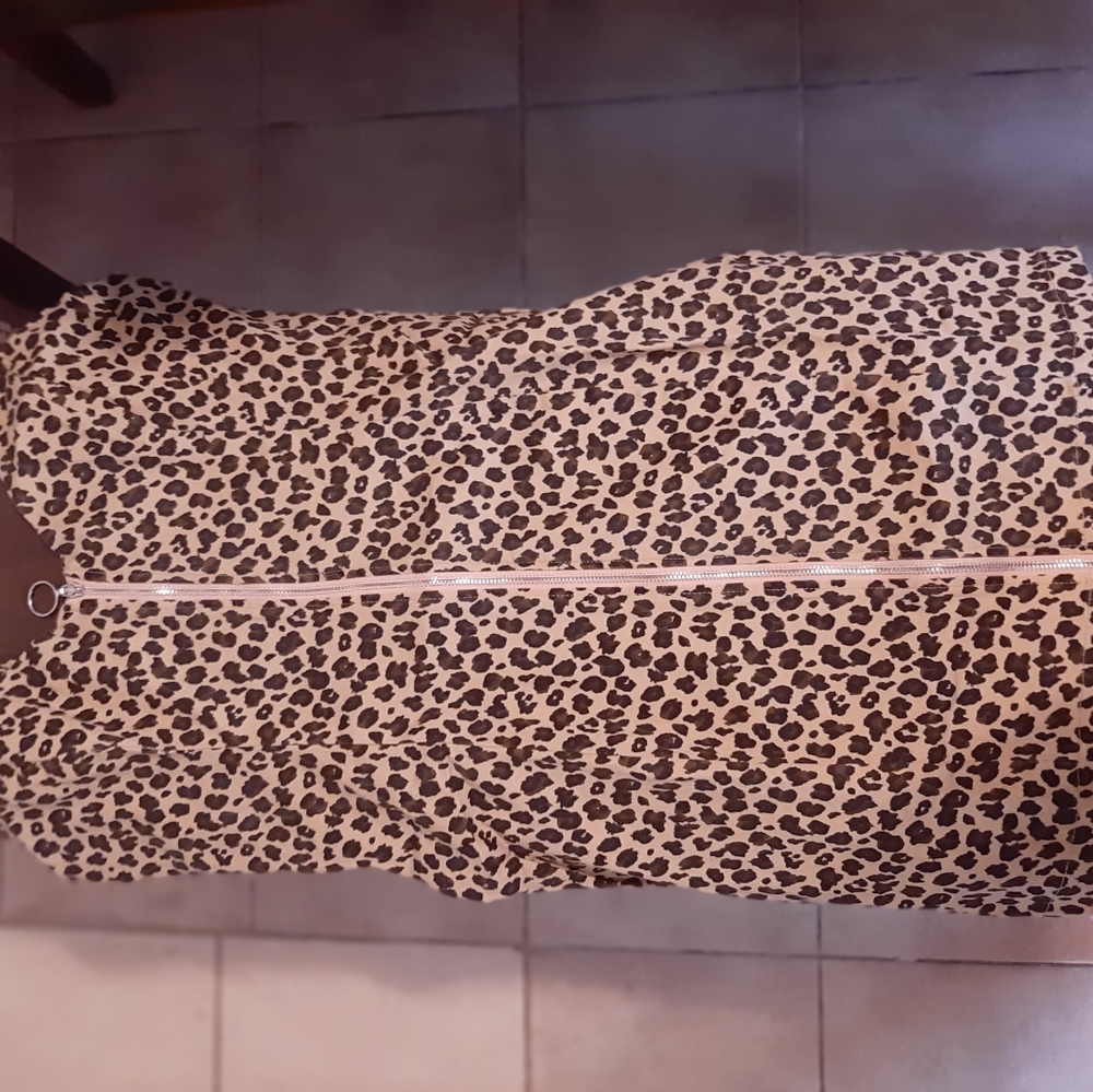 1X leopard fashion nova little leopard mini dress